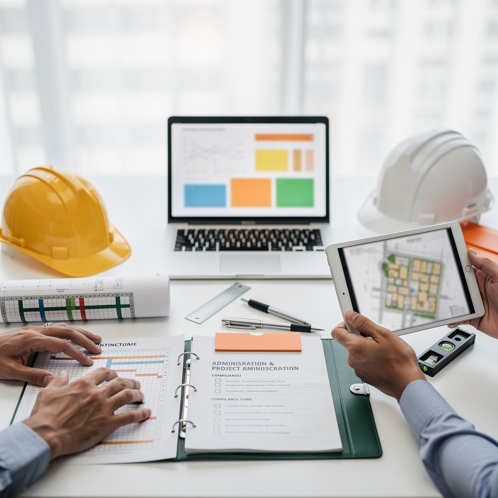 Mangwedi Holdings Group (Pty) Ltd professional building administration team coordinating construction project oversight and site management